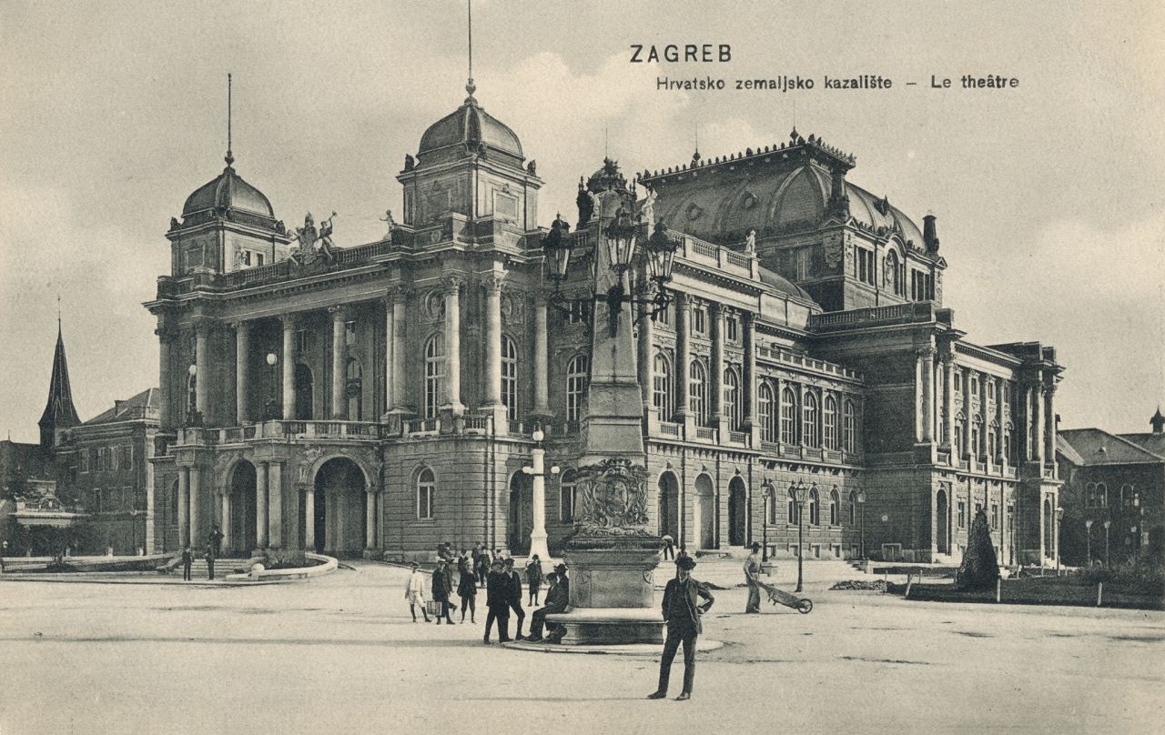 Hrvatsko narodno kazalište (HNK) oko 1905.  godine